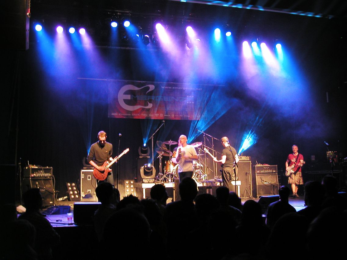 Stage lights over the band at Volkshaus Zurich